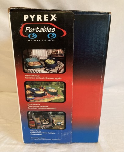 Pyrex Portables Hot & Cold Food Casserole Carrier Set 2 Qt - Brand New Unopened - Picture 2 of 6