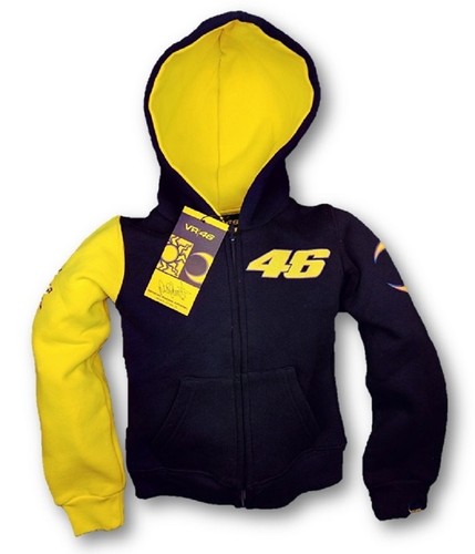 SWEATSHIRT Kids Hoody Bike MotoGP Valentino Rossi VR 46 NEW Child Sun Moon - Afbeelding 1 van 6