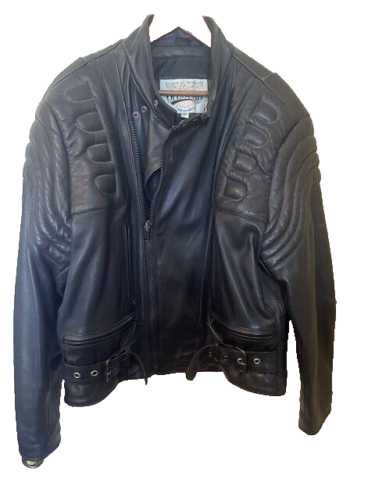 Open Road (for Wilsons) Leather Biker Jacket Men's Size Large