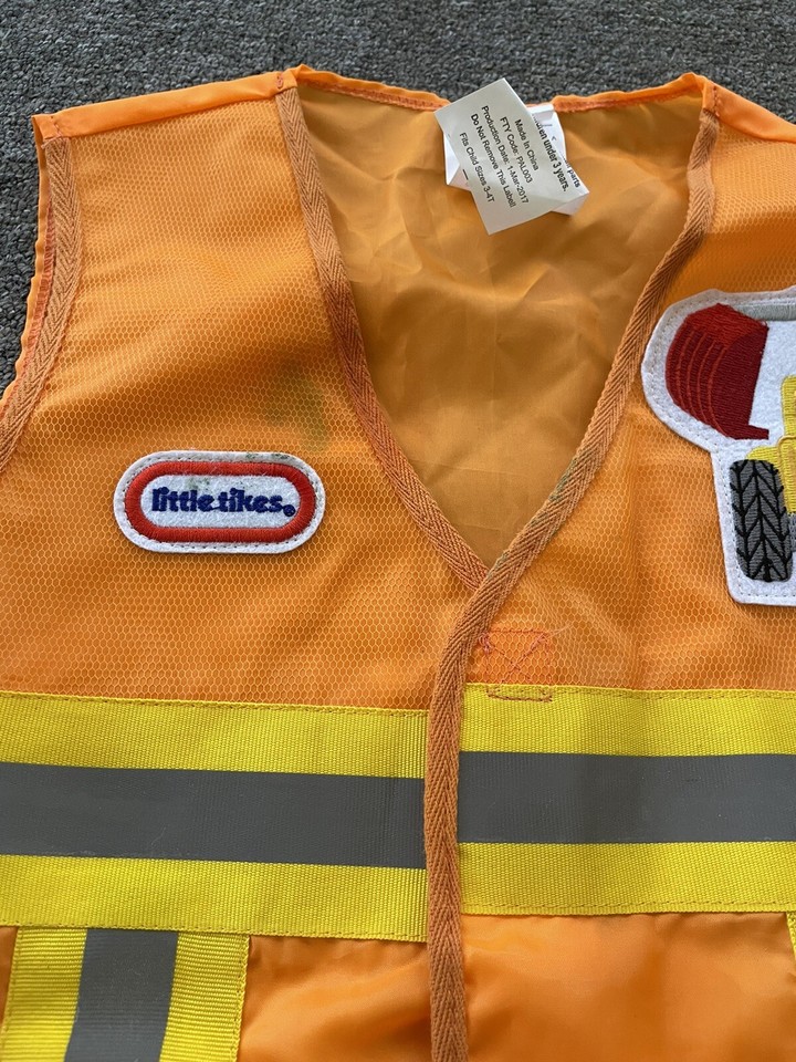 Little Tikes Construction Worker Costume Size 3T4T eBay