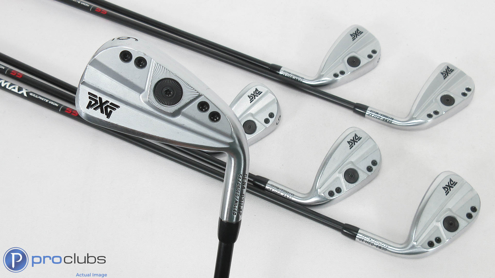 PXG Gen4 0311 XP Irons 6PW,GW Graphite KBS MAX 55 Senior Flex 387741