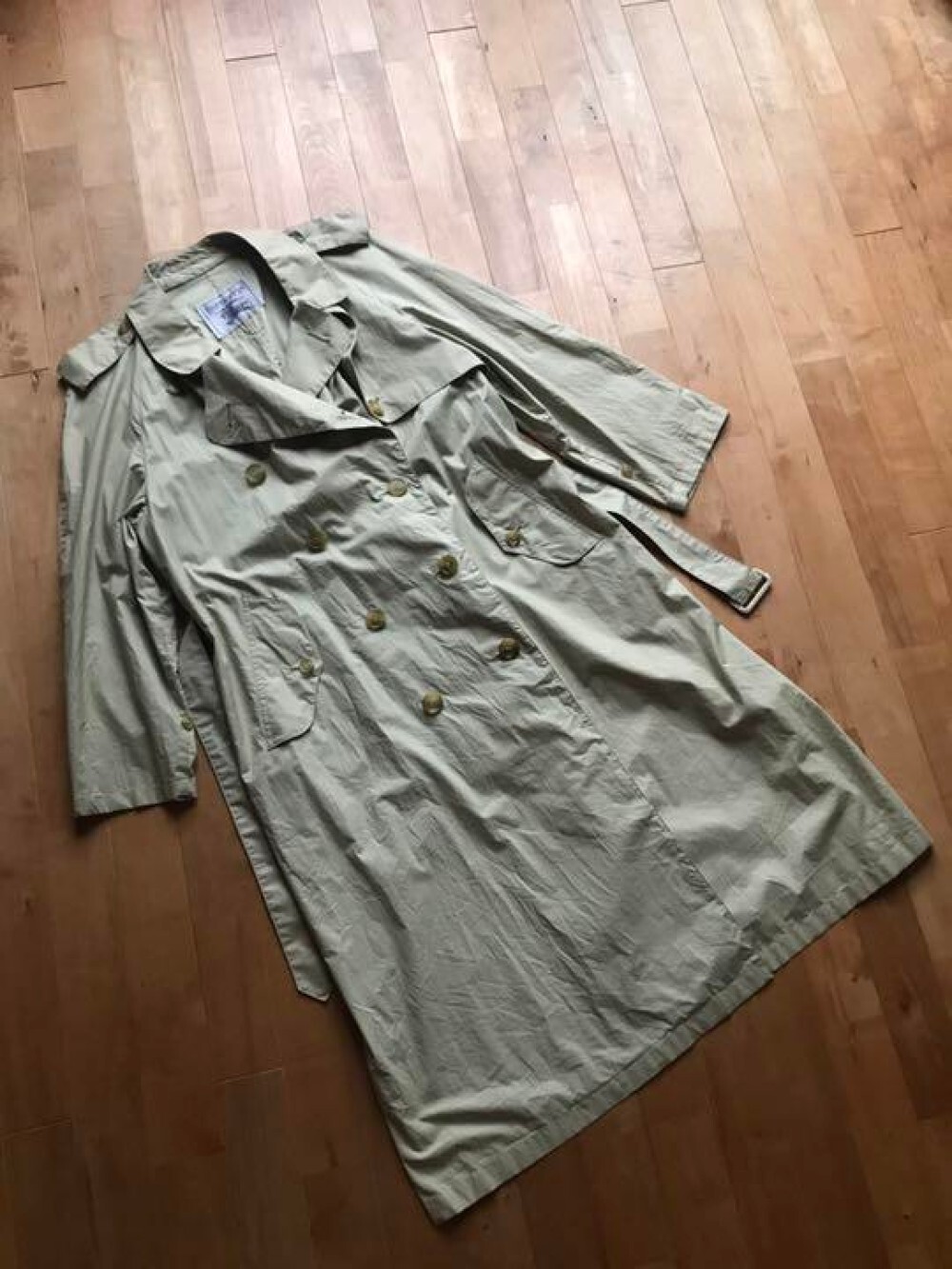 Vintage 90s Burberry Nova Check Lined Belted Trench Coat Womens Size XL main image 0