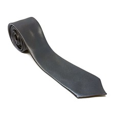 Mens Neck Tie Plain Black Funeral Party Smart Office Work Satin Formal Wedding