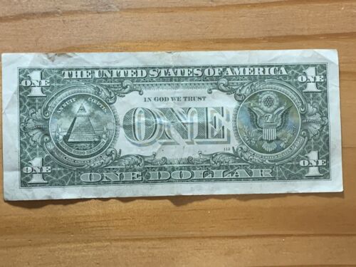 June 1, 1948 Birthday Date Note Anniversary One Dollar Bill Fancy Serial Number - Picture 2 of 2