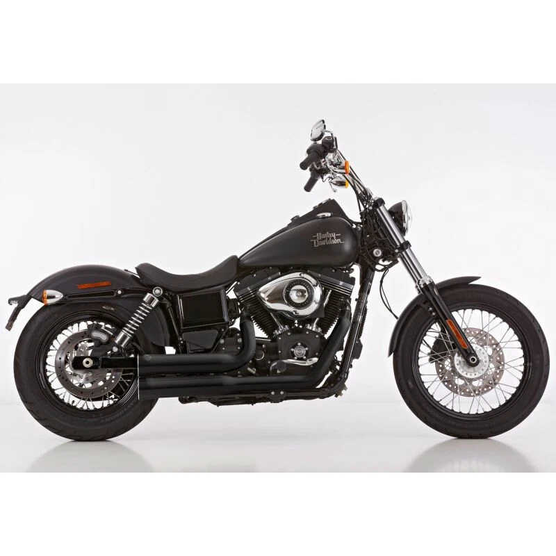 Ligne complete d'Echappement Falcon Double GROOVE Harley Davidson Dyna 2006-2017 - Photo 1/1