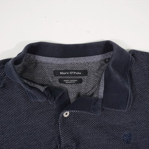 MARC O'POLO Herren Poloshirt Polohemd Gr. M blau meliert Kurzarm Polokragen Baum - Bild 7 von 21