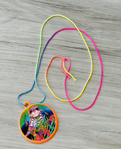 Lisa Frank Rainbow Reef Skeeter Halskette 🌈Regenbogen Tropical Coral Reef Festival