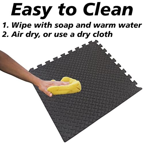 48 Sq Ft/12 Interlocking Foam Tiles ½" Thick Exercise Mat - Soft & Comfortable - Picture 6 of 8