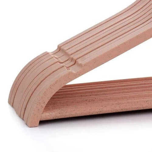 Elama Home 20 Piece Biodegradable Coat Hangers in Pink - Picture 5 of 8