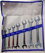 Partsmaster 893-1-0092 8 Piece Autobahn Metric Double Open-Ended Wrench Set