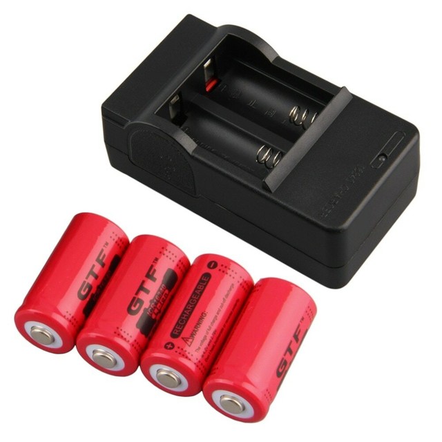 Promotion! 16340 3.7V 2800mAh CR123A Rechargeable Batteries CR123