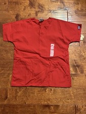 Cherokee Authentic Workwear Scrub Top Shirt Size XS Red NWT Tags Unisex Medical