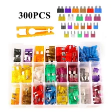 300Pcs Car Blade Fuse Assortment Assorted Kit Blade Set Auto Truck Automotive
