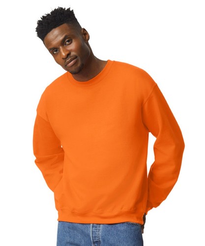 Sudaderas Gildan para hombre de mezcla pesada lisa | Pulóver informal cuello redondo - Imagen 7 de 32