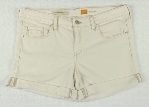 Anthropologie Pilcro Shorts Womens 31 Beige White Casual Comfortable Boho Ladies
