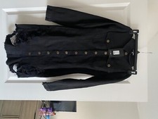 Black denim ripped dress