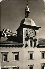 Clock Tower of City Hall of Sion, France Postcard