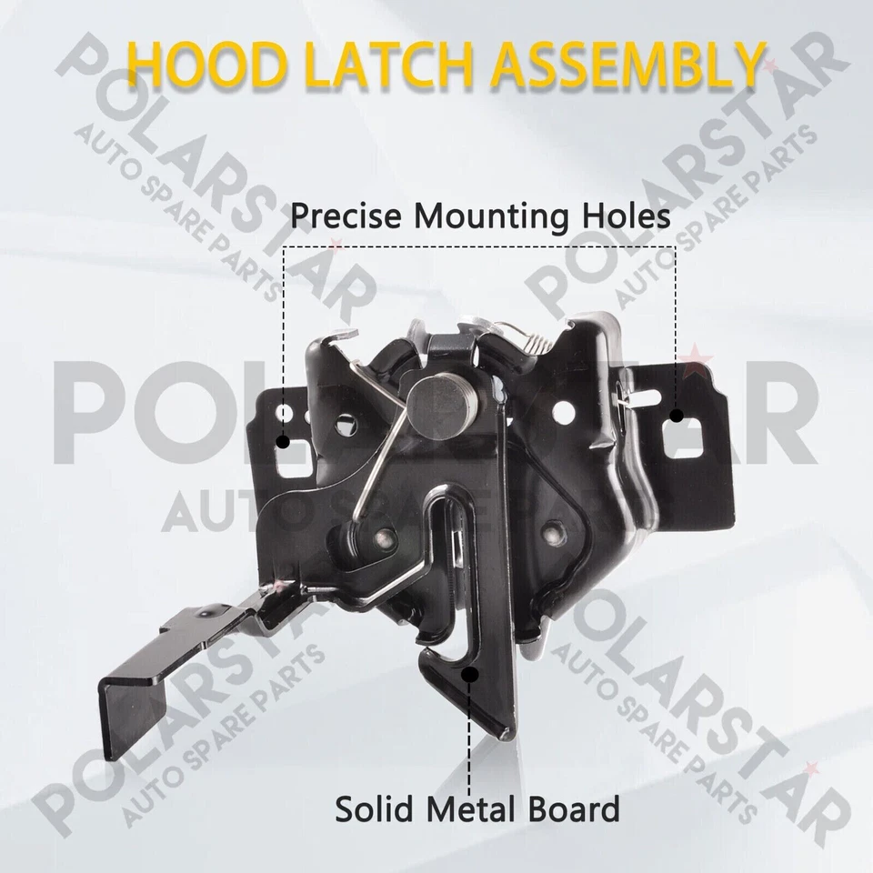 Cierre de bloqueo del capó delantero para Ford 03-07 F250 F350 F450 Super Duty 03-05 Excursion Foto 3 de 4