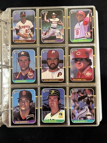 1987 DONRUSS BASEBALL SET MINT GREG MADDUX Mark McGwire, Bonds, Bo Jackson RC *2 - Picture 11 of 12
