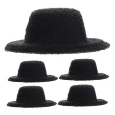 5pcs Mini Formal Hats Miniature Doll Dressing Formal Hats Doll Accessories