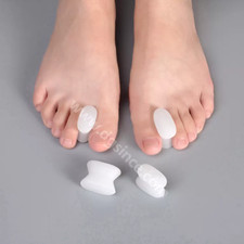 2 x Zehentrenner Hallux valgus Silikon Zehenschutz Zehenkorrektur Zehenspreizer 