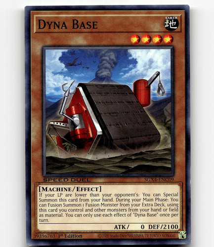 Dyna Base SGX4-ENC09 Yu-Gi-Oh! NM 1st Edition