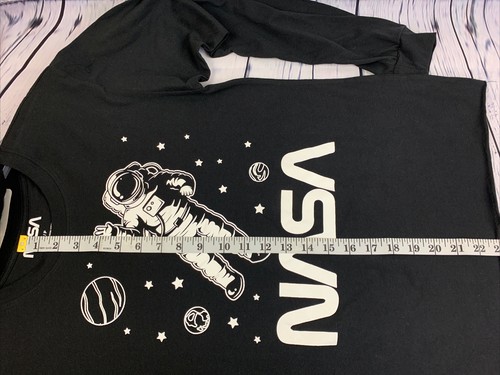 Mighty Fine Nasa Black & White Sweatshirt With Beanie Hat Size Small 2 Piece Set - Picture 8 of 8