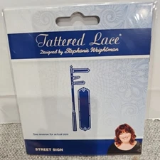 Tattered Lace Metal Cutting Dies Stephanie Weightman Street Sign 457927