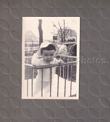 Girl with funny hair cut Found Original  Vintage PHOTOGRAPH G156A