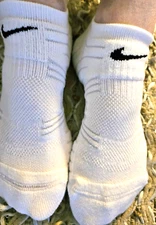 Nike Elite Cushioned No Show Tab Ankle Socks Men's sz XL White NWOT 1 Pair