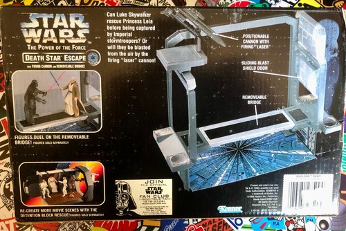 STAR WARS FUGA DALLA STAZIONE SPAZIALE DELLA MORTE KENNER 1996 PLAYSET - Foto 2 di 2