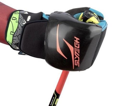 NWT Slytech Shield Protection Carbon Hand Guards Carbon M-XL BLACK RED BRAND NEW - Picture 7 of 7