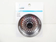 Sink Strainer with Drain Stop Steel Basket Kitchen Strainers Trap Stopper Stops