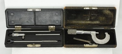LOT 2x Original Micrometer Tool Sets   L.S. Starrett Co. & International Tool