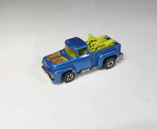 VTG 1973 Hot Wheels Redline Hi Tail Hauler '56 Ford Pickup Truck W/ Motorcycles