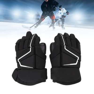 Weiße 10 Eishockey Handschuhe Nylon EVA Schaumstoff Schutz Outdoor Roller FO