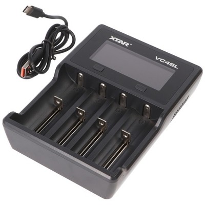 VC4SL QC3.0 Schnell-Ladegerät für Li-ion 3,6V bis 3,7V und NIMH 1,2V Akku, ohne