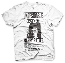 Image of Harry Potter Wanted Poster Daniel Radcliffe Official Mens T-Shirt
