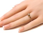 GIA 14k yellow gold .34ct VS2 G diamond round solitaire engagement ring 2.0g 7 — photo 9
