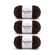 Bundle of 3 - Premier Yarns Parfait Chunky Yarn - Espresso 1150-42