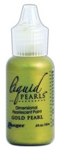 Ranger Liquid Pearls Dimensional Pearlescent Paint .5oz, Gold Pearl