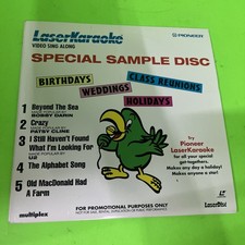 Pioneer LaserKaraoke Special Sample Disc PROMO 1994 8" Laserdisc KS-01A EX