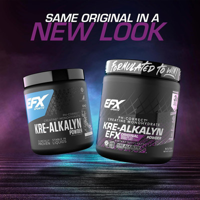 EFX SPORTS KRE ALKALYN POWDER pH-Correct Creatine Monohydrate Strength Muscle