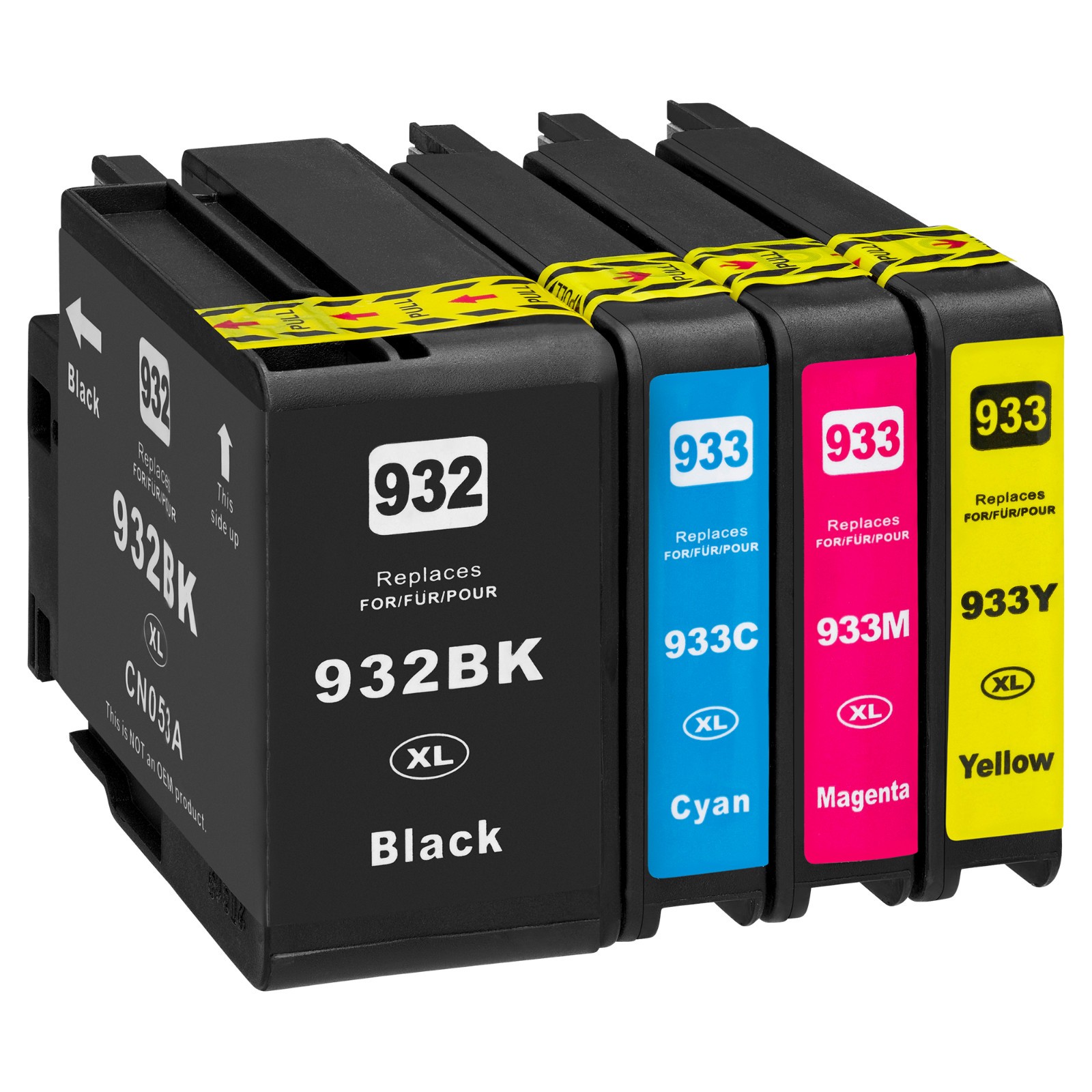 4er Set Druckerpatronen für HP 932 933 OfficeJet 6100 OfficeJet 6600