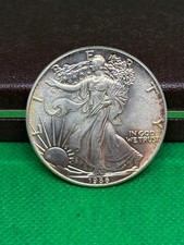 1986 American Eagle moneta dollaro USA argento vintage da collezione 1 dollaro