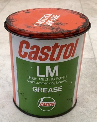 VINTAGE CASTROL L.M. (HOCHSCHMELZPUNKT) FETT 500g GRAMM DOSE AUTOMOBILE