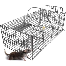 BLACK+DECKER Rat Trap Cage Humane Live Catch & Release Trap for Rats, Mice