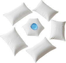 Waterproof Pillow Protectors with Zipper 4 Pack Dust Proof Moisture Proof Sweat