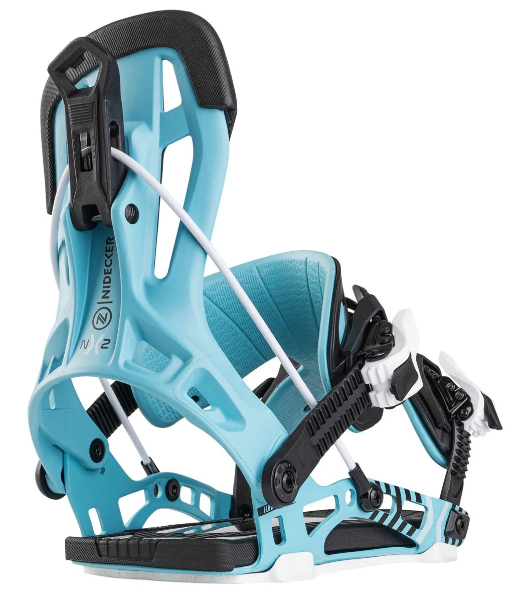 Nidecker FLOW NX2 Fusion Cyan Blue Snowboard Bindings NEW XL (11