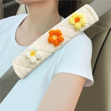 2-Pack Braid Pattern Seat Belt Covers Shoulder Pads for Car Bag Universal...